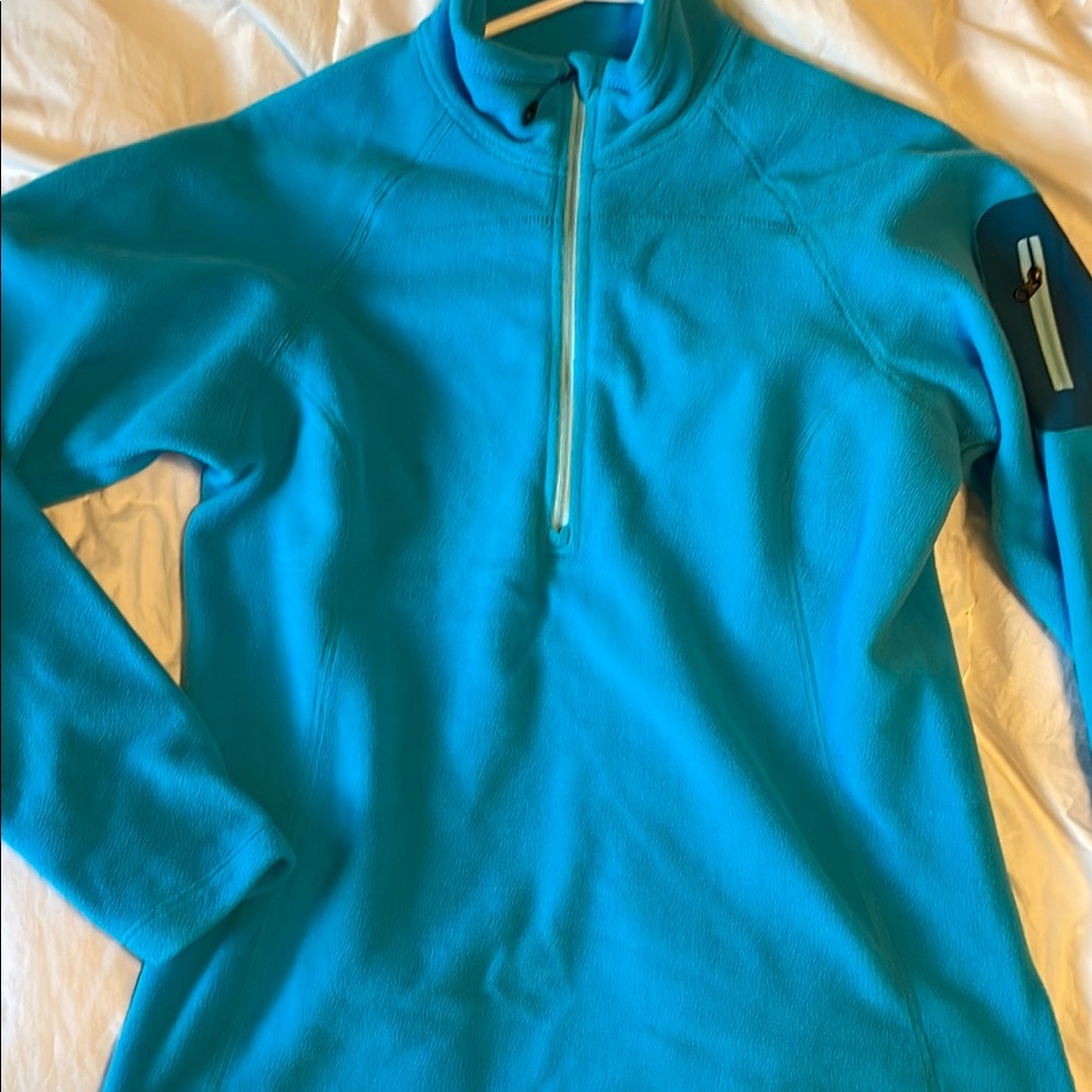 Women's Blue Quarter-Zip Sweater